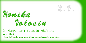 monika volosin business card